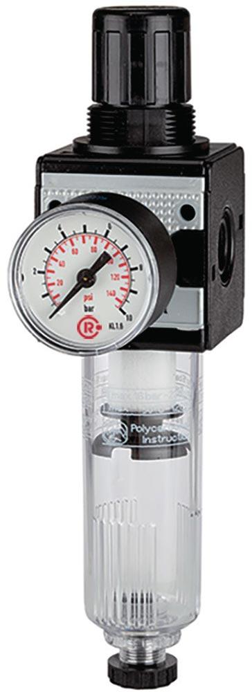 Filterregler MULTIFIX Gewinde mm 11,89 BG I G 1/4  0,5 - 10 bar 1500 l/min Filterregler MULTIFIX Gewinde mm 11,89 BG I G 1/4  0,5 - 10 bar 1500 l/min