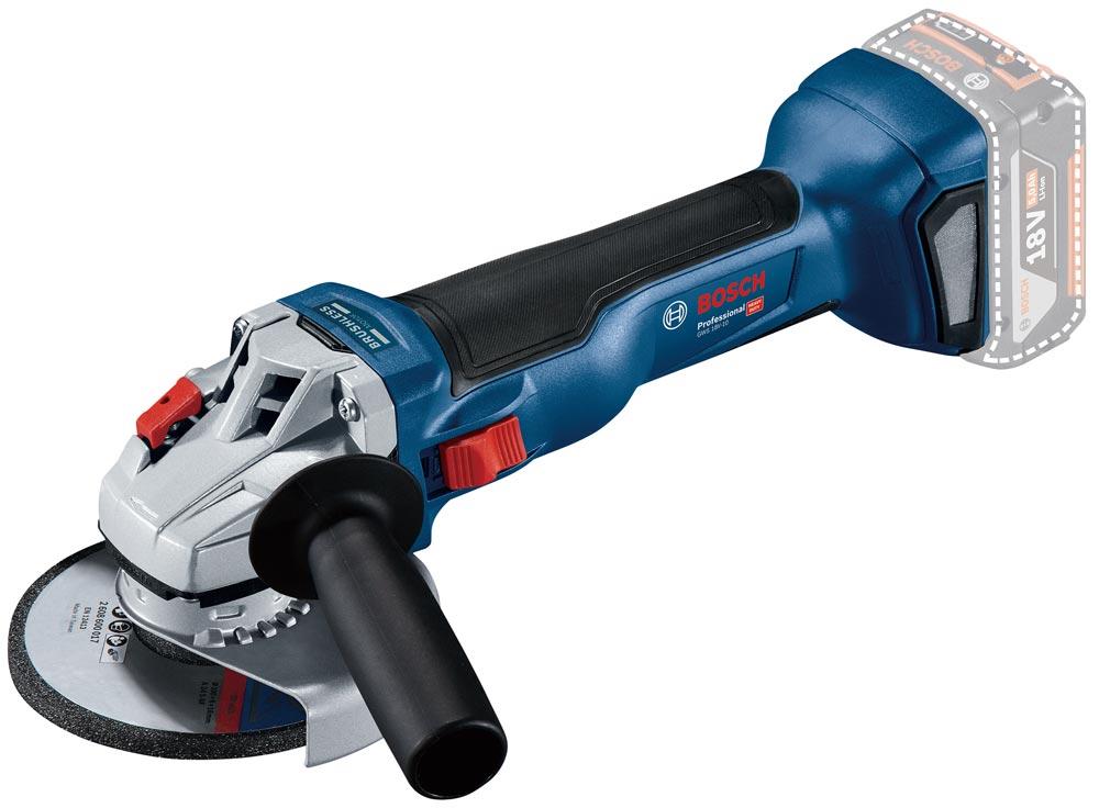 BOSCH Akku-Winkelschleifer GWS 18 V-10 in L-Boxx (ohneAkku/Ladergerät)