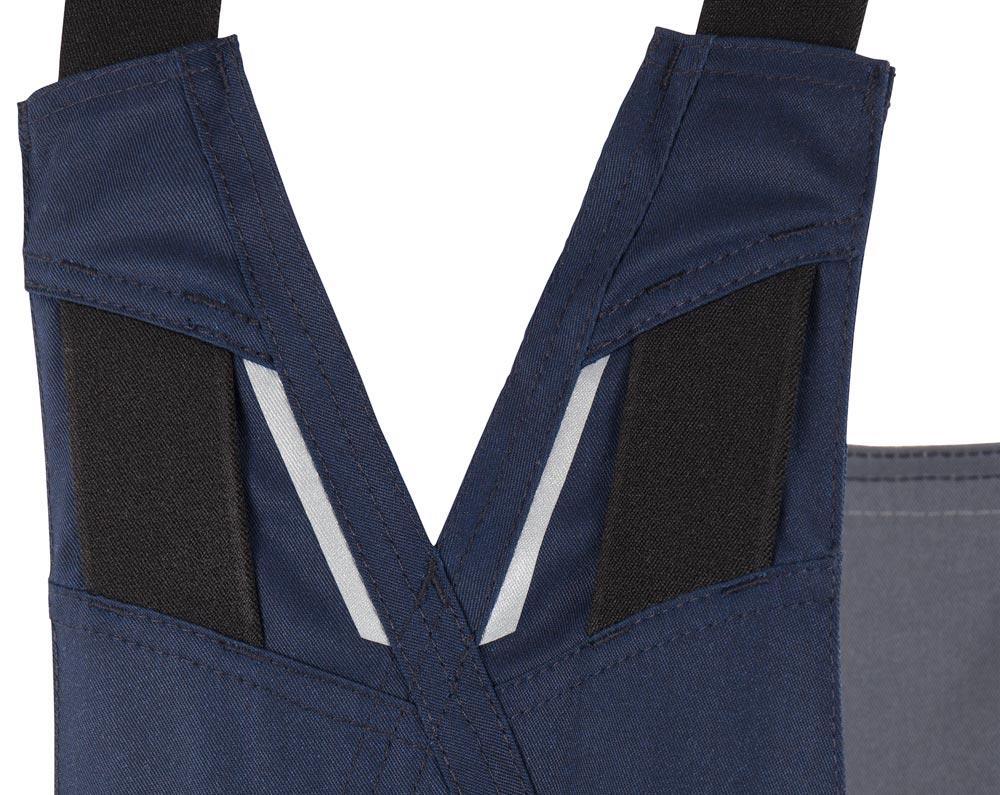 Herren Latzhose Iron, Farbe grün/warngelb, Gr. N52