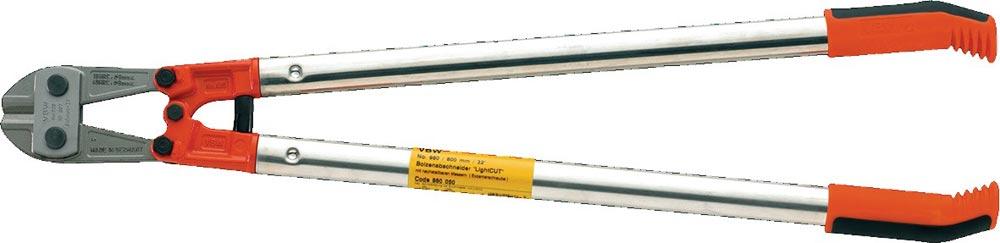 Bolzenschneider LightCUT® Länge 800 mm Mehrkomponenten-Hüllen weich 10 mm mittel 8 mm hart 7 mm Bolzenschneider LightCUT® Länge 800 mm Mehrkomponenten-Hüllen weich 10 mm mittel 8 mm hart 7 mm