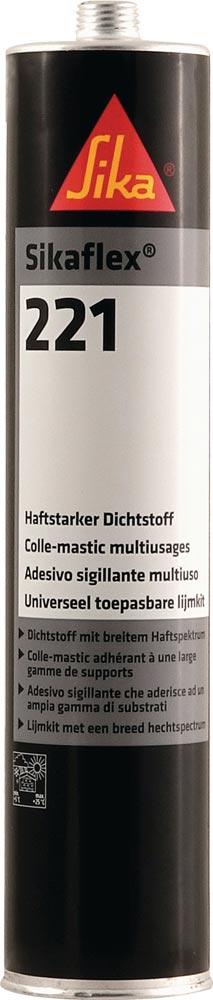 Polyurethandichtstoff Sikaflex®-221 300 ml schwarz Kartusche