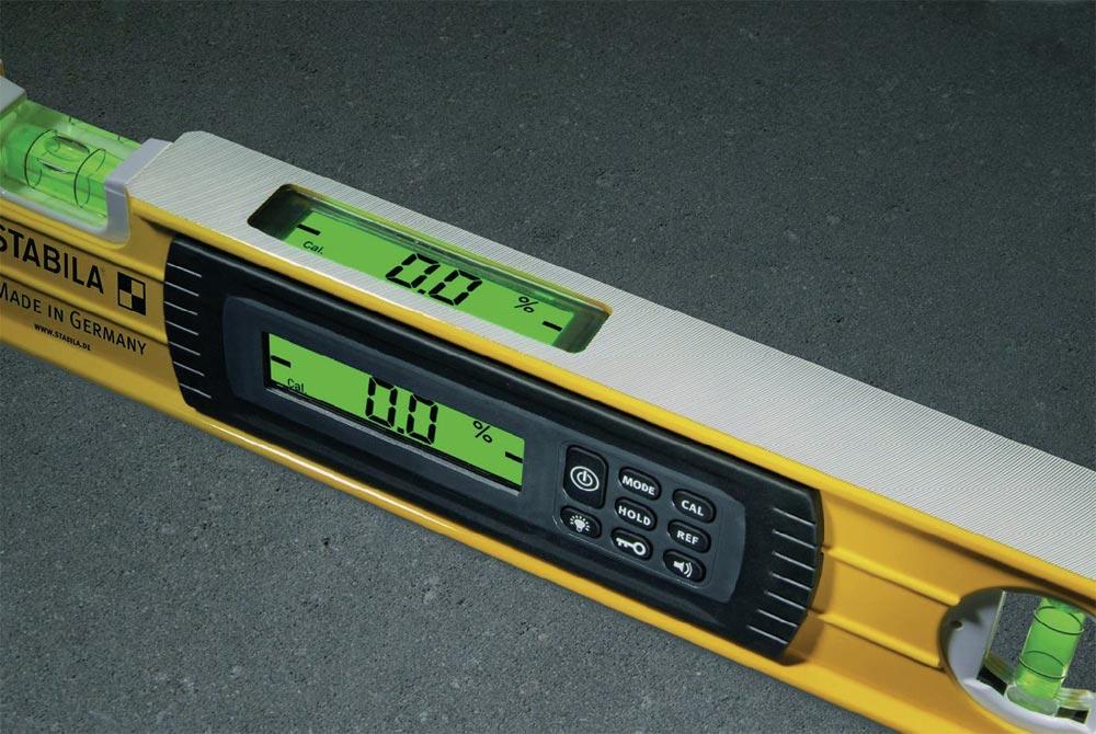 Elektronikwasserwaage TECH 196 electronic 183 cm Aluminium gelb  0,5mm/m mit Griff