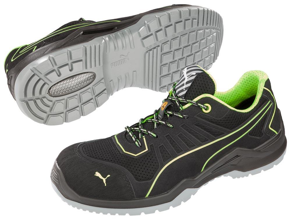 Sicherheitsschuh Fuse TC Green Low Größe 44 schwarz/grün S1P SRC ESD EN ISO 20345 Mikrofaser/Mesh