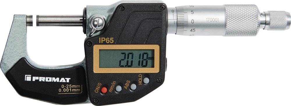 Bügelmessschraube DIN 863/1 IP65 0-25 mm digital