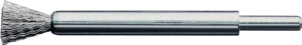 Pinselbürste Ø 12 mm Schaft 6 mm Drahtstärke 0,3 mm Edelstahl 15000 min- Pinselbürste Ø 12 mm Schaft 6 mm Drahtstärke 0,3 mm Edelstahl 15000 min-
