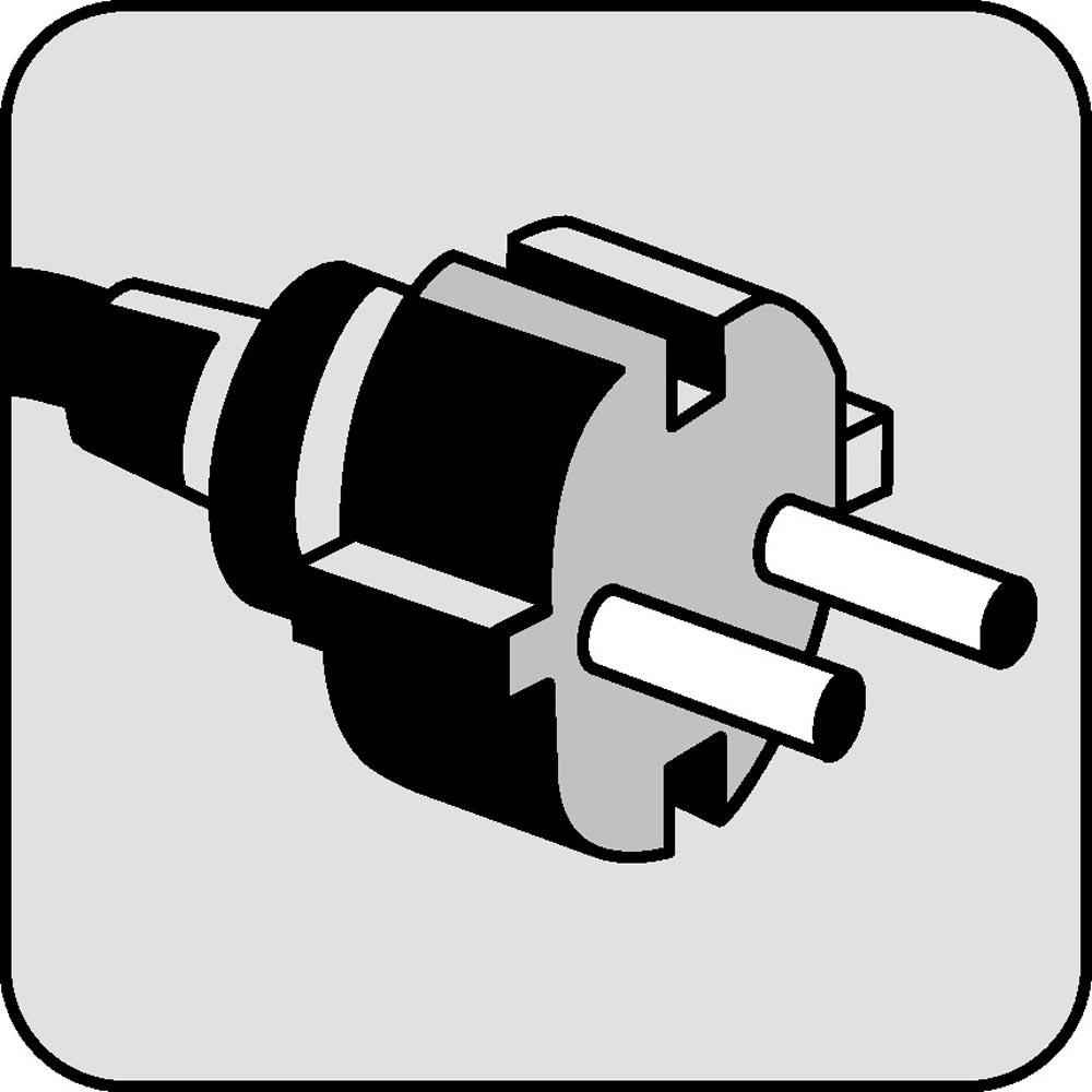 Anschlussleitung H07RN-F 2 x 1 mm 3 m mit Konturenstecker schwarz für Innen- / Außenbereich