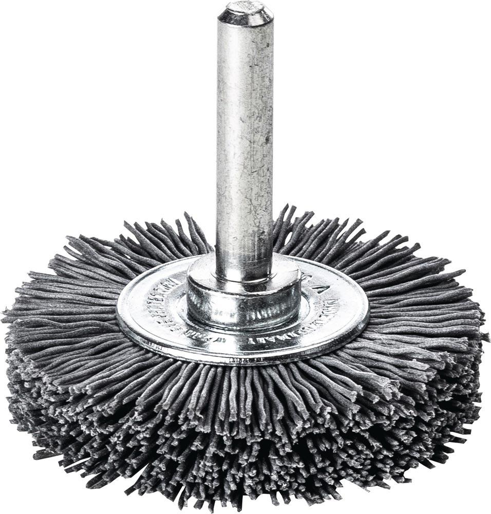 Rundbürste Ø 50 mm Schaft 6 mm SiC Schleifborsten Körnung 120 10 mm 15000 min- Rundbürste Ø 50 mm Schaft 6 mm SiC Schleifborsten Körnung 120 10 mm 15000 min-