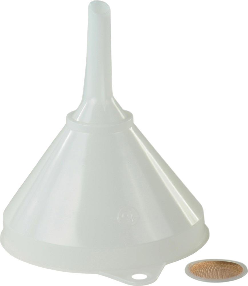 Trichter Ø 168/17 mm Höhe 199 mm HD-Polyethylen natur mit Sieb