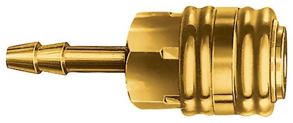 Schnellverschlusskupplung DN 7,2, Tülle Messing Schlauchweite LW 10 Schnellverschlusskupplung DN 7,2, Tülle Messing Schlauchweite LW 10