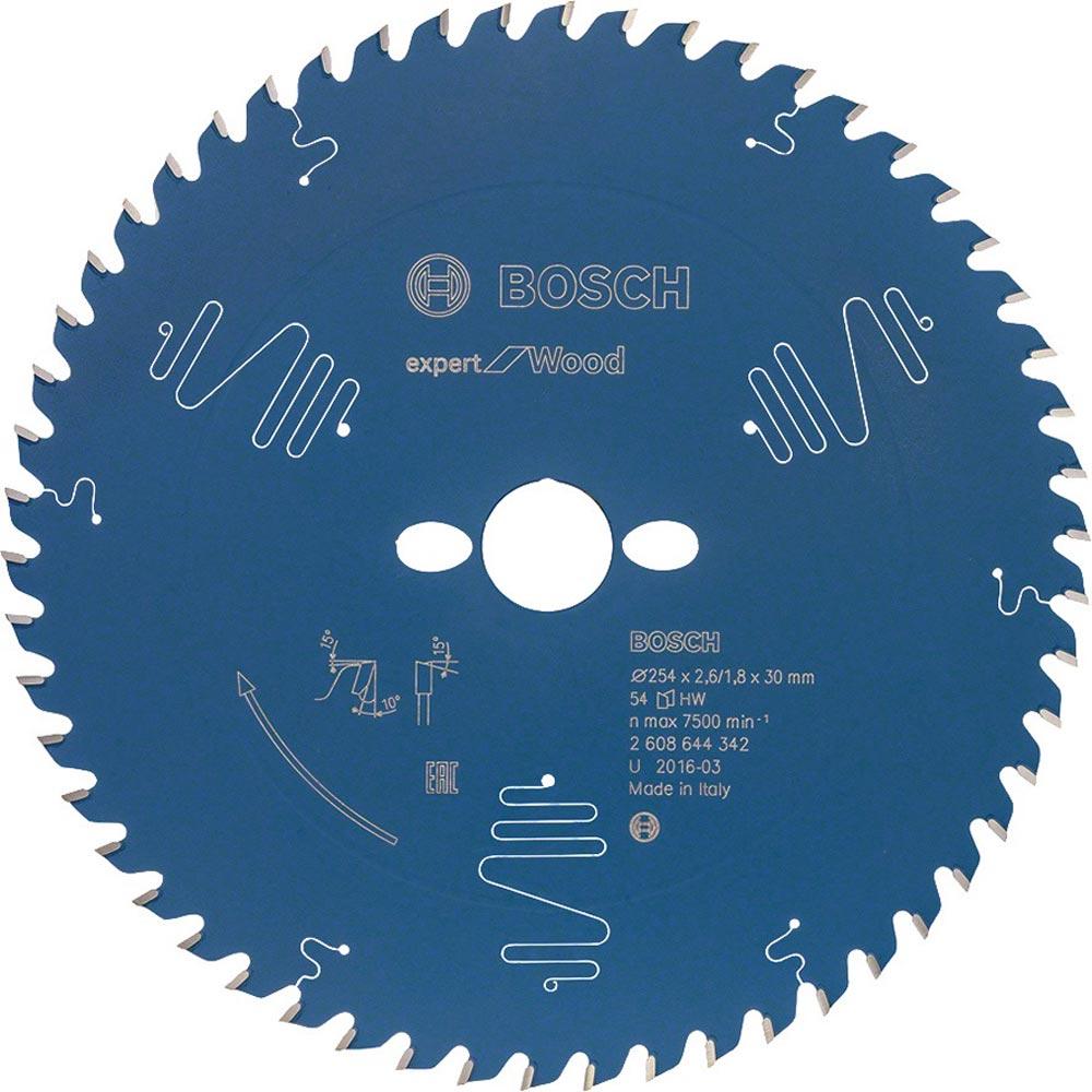 Kreissägeblatt Außen-Ø 254 mm Zähnezahl 54 WZ Bohrung 30 mm Schnittbreite 2,6 mm HM Kreissägeblatt Außen-Ø 254 mm Zähnezahl 54 WZ Bohrung 30 mm Schnittbreite 2,6 mm HM