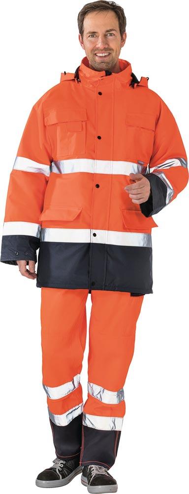 Warnschutzparka Größe XL gelb/marine