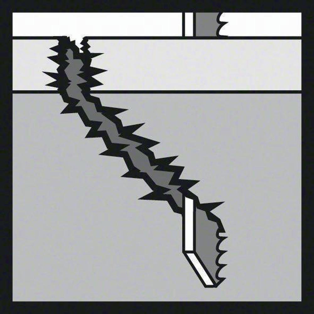 Stichsägeblatt T 144 DP Gesamtlänge 100 mm Zahnteilung 4 mm HCS 5 Stück / Karte